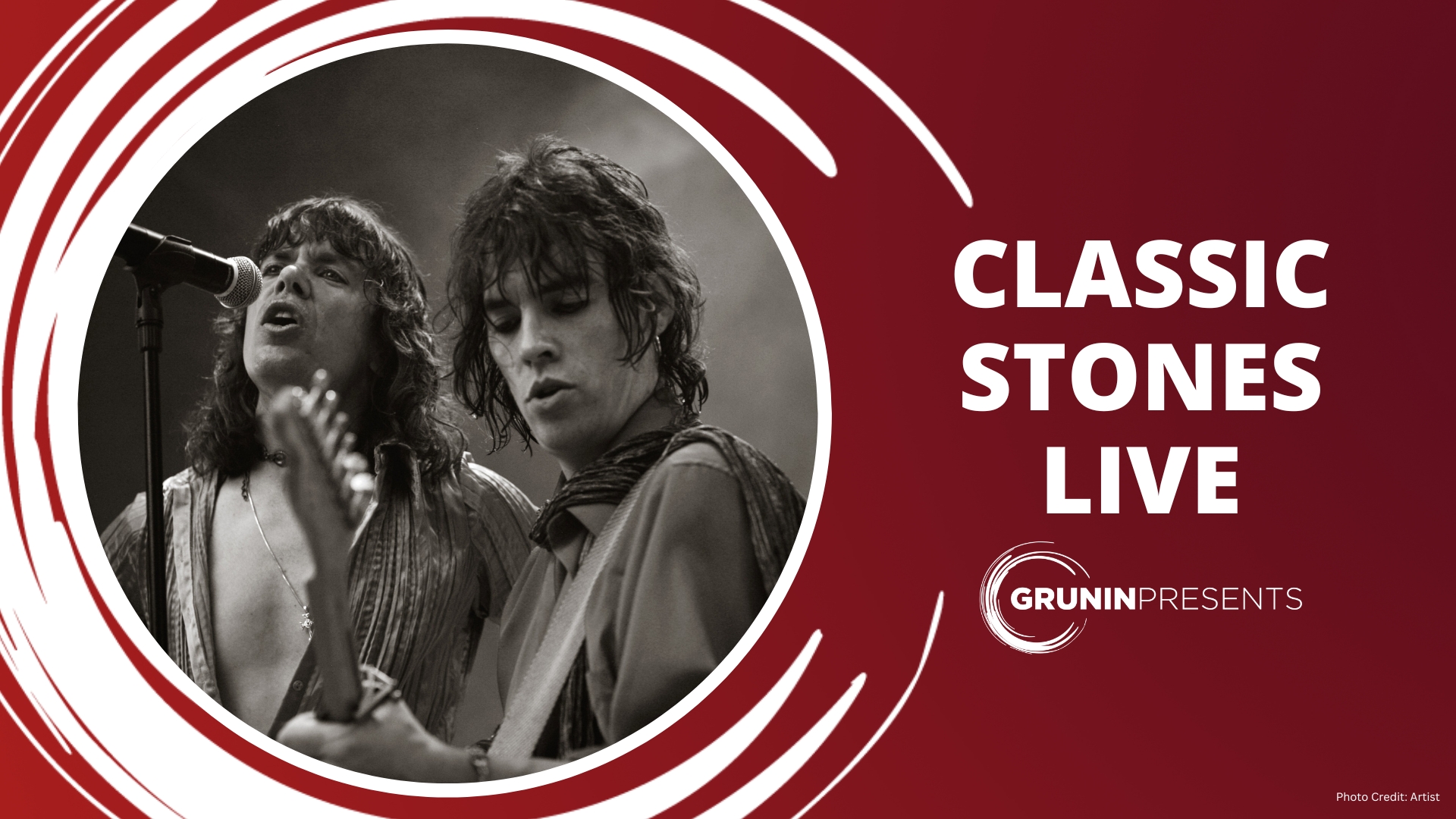 Classic Stones Live in Grunin Center Logo