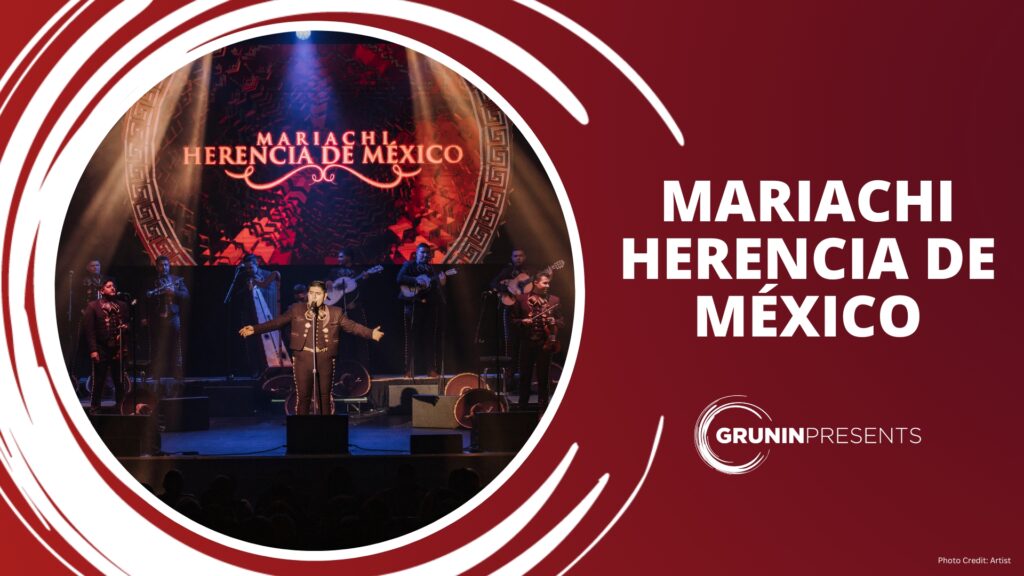 Mariachi Herencia de Mexico in Grunin Center Logo