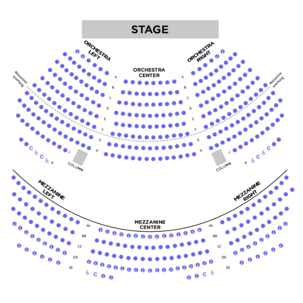 Main Stage Seating Map
